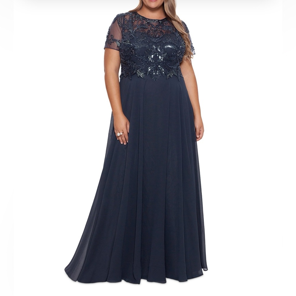 embellished gown size 16W